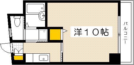 V.LET己斐本町(1K/5階)の間取り写真