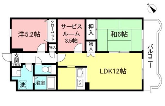 ルミエール町田(2SLDK/2階)の間取り写真
