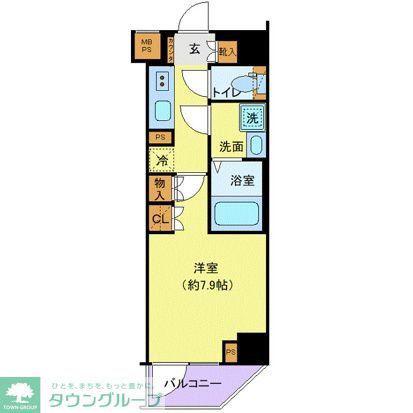 クレヴィスタ綾瀬II(1K/2階)の間取り写真