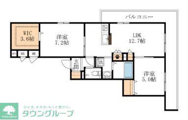さくらBLOOM(2LDK/3階)の間取り写真