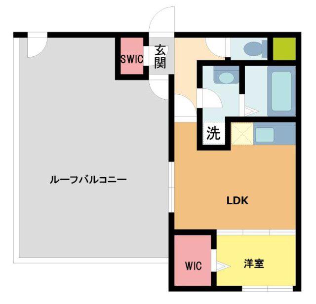 LEGALANDNISHINOMIYA PARKSIDE(1LDK/7階)の間取り写真