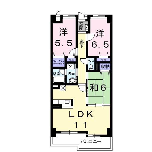 ゴールデン50(3LDK/3階)の間取り写真