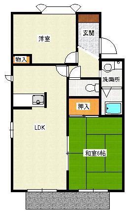 サニーガーデン(2LDK/1階)の間取り写真