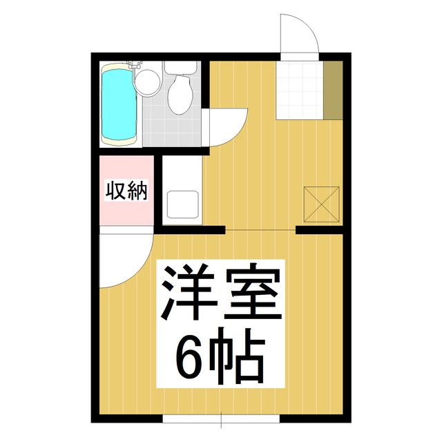 シティハイツマスダ(1K/1階)の間取り写真