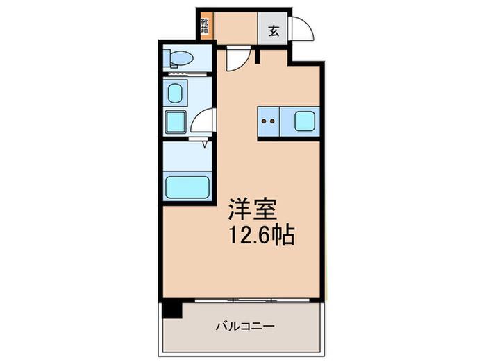 オルフェアXV番館(ワンルーム/10階)の間取り写真