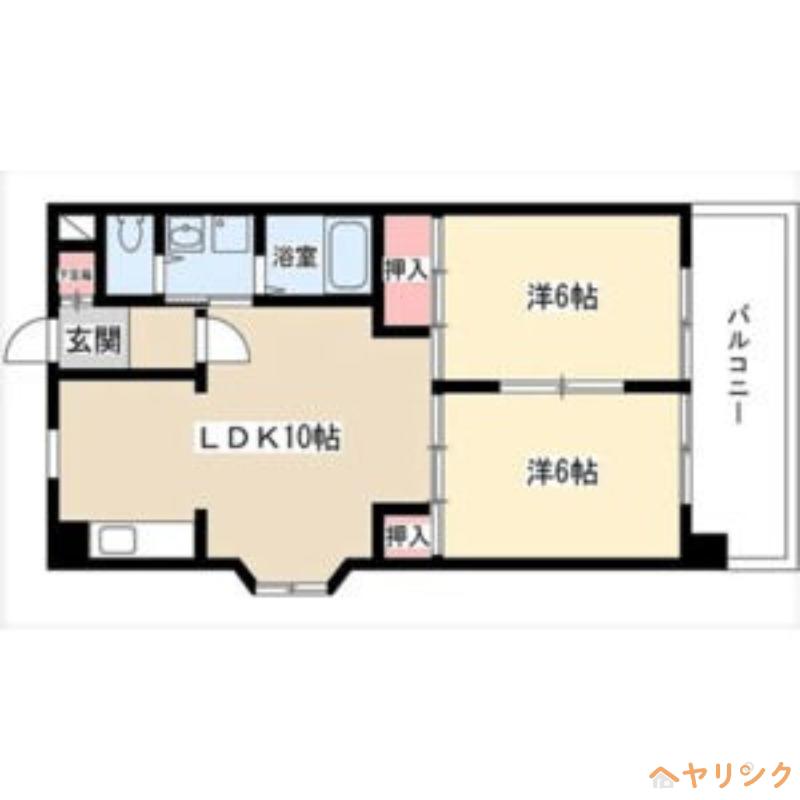 アルトーレ(2LDK/2階)の間取り写真