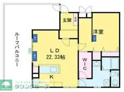 エスペロー平和台(1SLDK/5階)の間取り写真