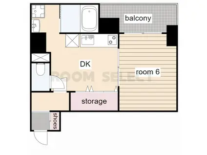 K-POINT-BLDG(1DK/5階)の間取り写真