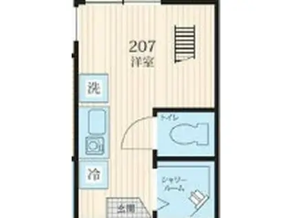 TM古川町(ワンルーム/2階)の間取り写真