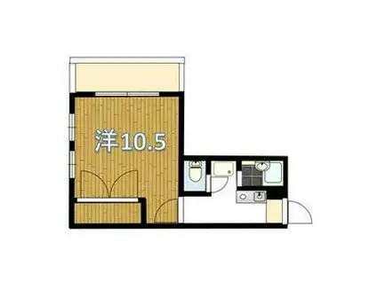 パレス名四十一屋(1K/2階)の間取り写真