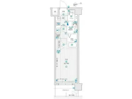 ル・リオン木場公園(1K/5階)の間取り写真