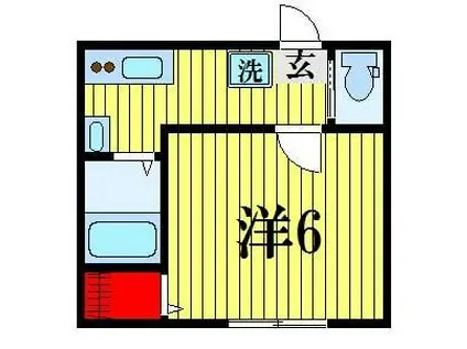 LA CAMPANELLA新鎌ヶ谷(1K/1階)の間取り写真