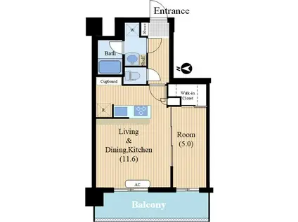 PRECIOUS COURT(1LDK/2階)の間取り写真