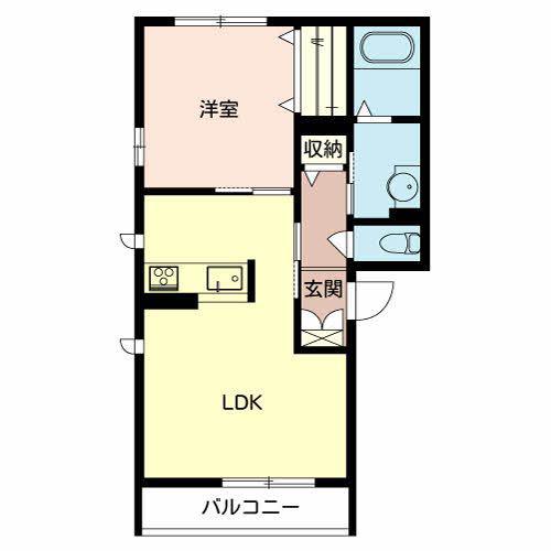 シャーメゾンWILL(1LDK/3階)の間取り写真