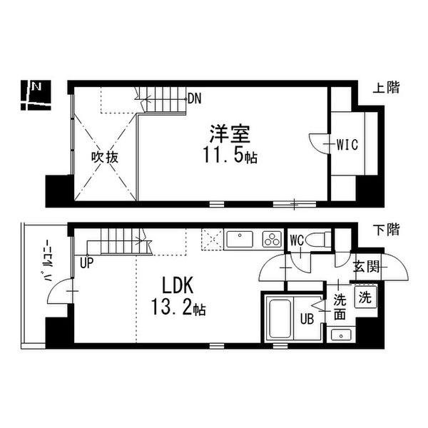 丸の内スクエア(1LDK/5階)の間取り写真