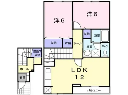 セダ.フィールド21B(2LDK/2階)の間取り写真
