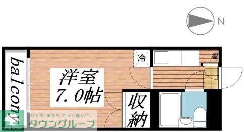 ドーム吉祥寺(1K/3階)の間取り写真