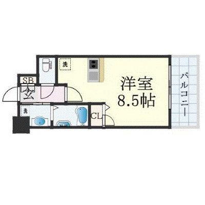 GREENTRAILPARK NISHIGAWA(1K/5階)の間取り写真
