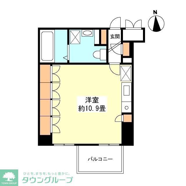 グランカーサ新宿御苑(ワンルーム/10階)の間取り写真