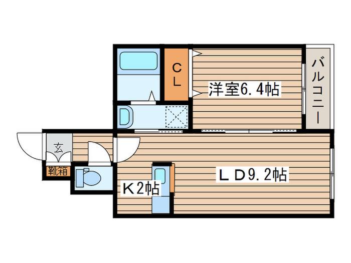 PRECIOUS COURT ANNEX(1LDK/4階)の間取り写真