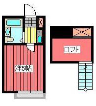 ブライズ7(1K/1階)の間取り写真