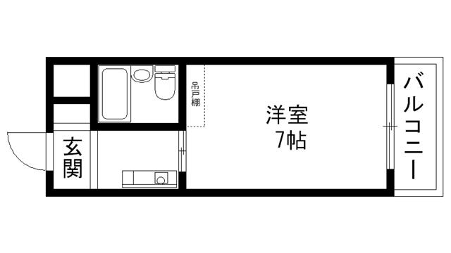 メゾンドアヴニール(ワンルーム/3階)の間取り写真