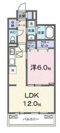 アウル吉祥寺南(1LDK/3階)の間取り写真