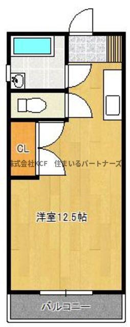 サハラビル(ワンルーム/1階)の間取り写真
