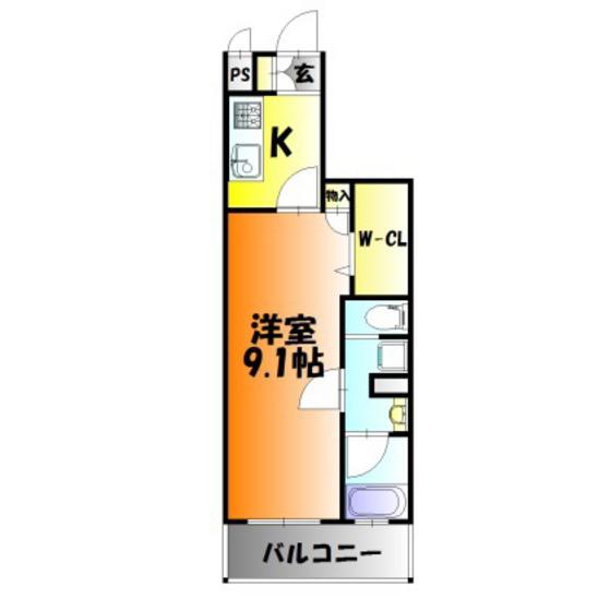 OWLSTYLE UCHISANGE(1K/7階)の間取り写真