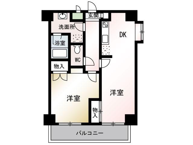 ソルジェンテ日吉(1LDK/4階)の間取り写真