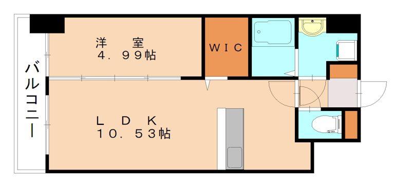 エストラーダ小倉(1LDK/7階)の間取り写真