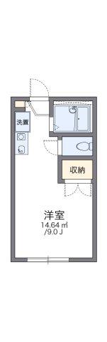 レオパレス藤宮(1K/1階)の間取り写真