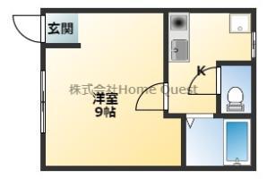 エクセレント老原A棟(1K/1階)の間取り写真