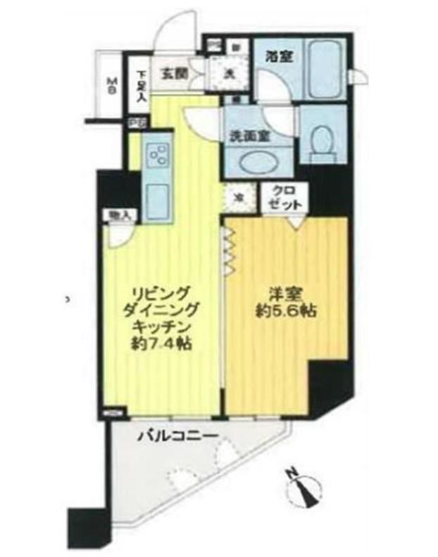 セレナハイム池袋アプレ(1LDK/5階)の間取り写真