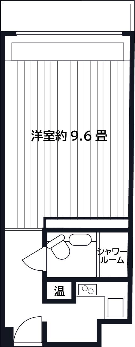 オリエント赤坂モートサイド(ワンルーム/8階)の間取り写真