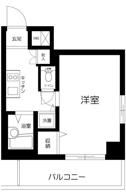 プロフ九段(1K/6階)の間取り写真