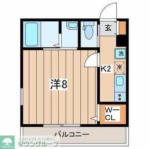 VILLEGE磯子II(1K/2階)の間取り写真
