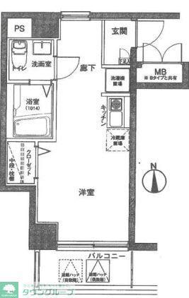 ヴェルト川口並木(ワンルーム/2階)の間取り写真
