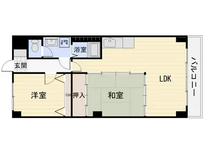サンシャイン21(2LDK/3階)の間取り写真