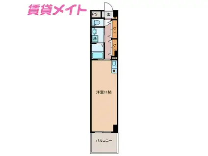 KTGレジデンス江戸橋(ワンルーム/2階)の間取り写真