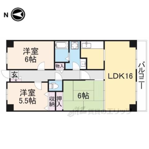 PHOENIXCOURT交野1(3LDK/3階)の間取り写真