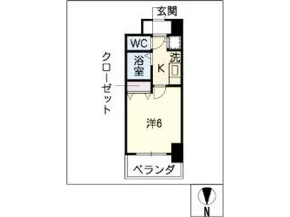 PS名古屋STATIONザ・シティ(1K/10階)の間取り写真