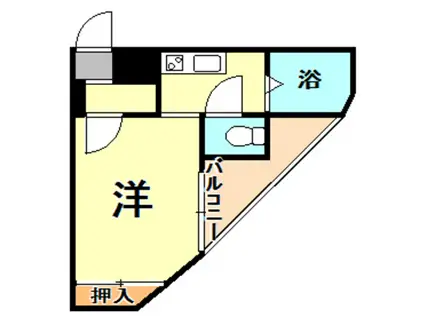 きたむらビル(1K/4階)の間取り写真