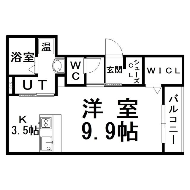 LIEN (1K/2階)の間取り写真