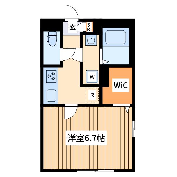 リコルテ川崎(1K/3階)の間取り写真