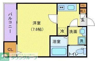 ジーメゾン千葉浜野プラージュ(1K/3階)の間取り写真