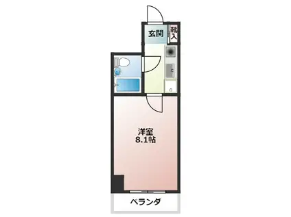 ヴェラハイツ大森(1K/2階)の間取り写真