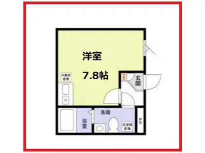 モノローグ(ワンルーム/3階)の間取り写真