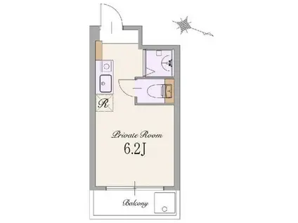 小金井ハイツ(ワンルーム/1階)の間取り写真