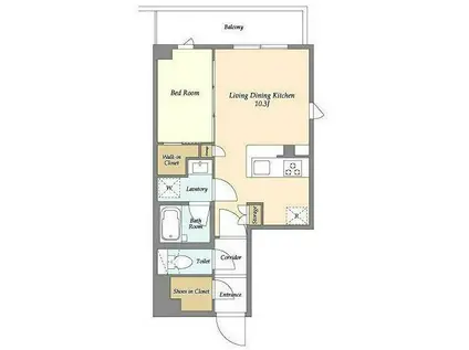 KDXレジデンス田園調布南(1LDK/5階)の間取り写真